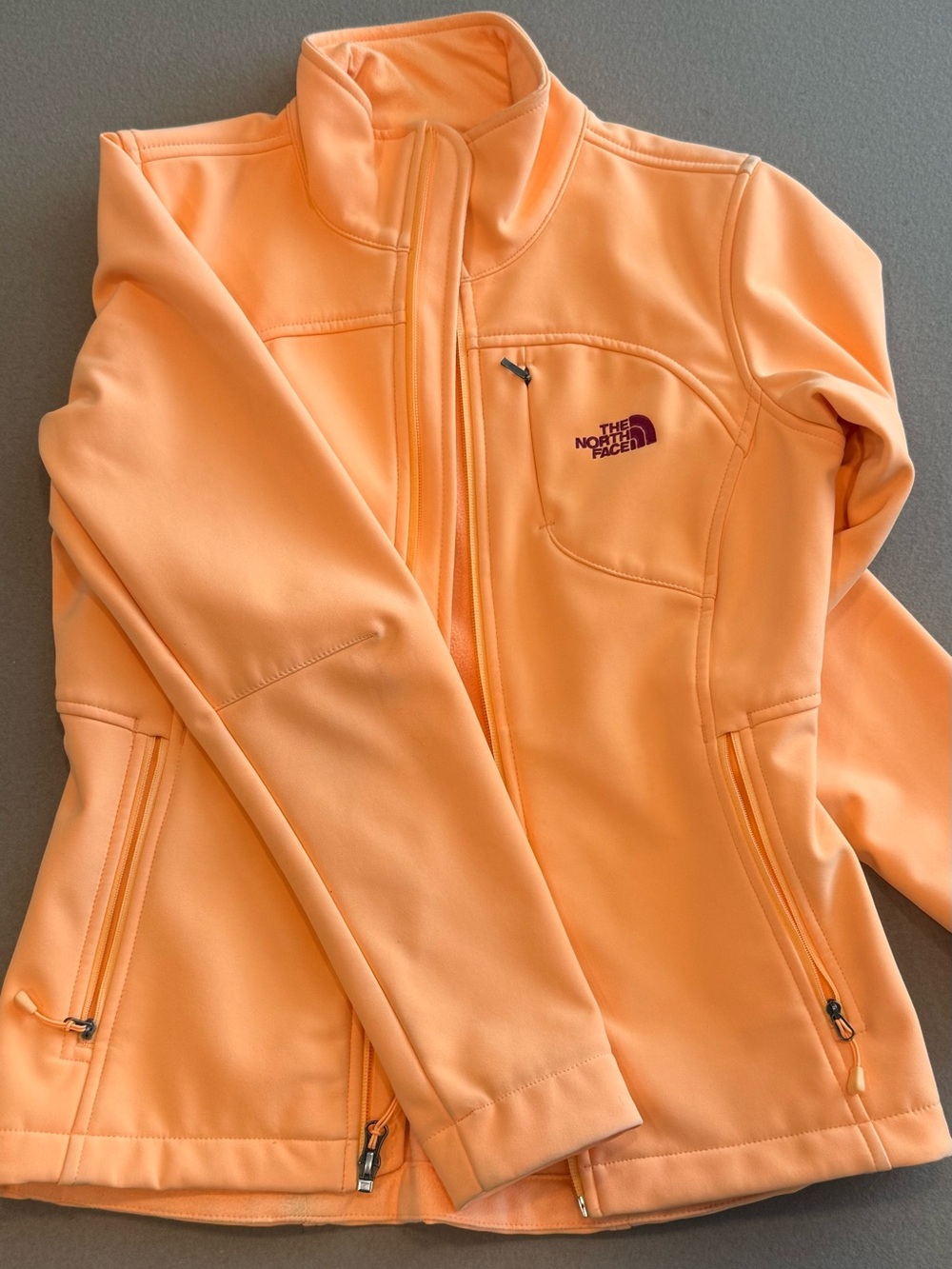 The North Face Orange Full-Zip Jacket